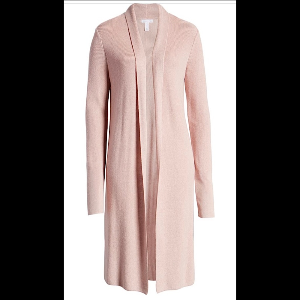 NWT LEITH Longline Cardigan - Size XS - Pink Adobe